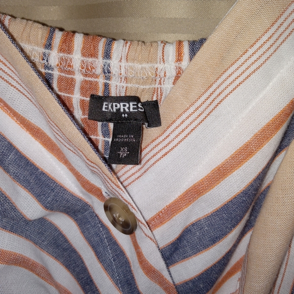 Express Cotton Blend Midi Dress Size X-Small - Picture 4 of 6